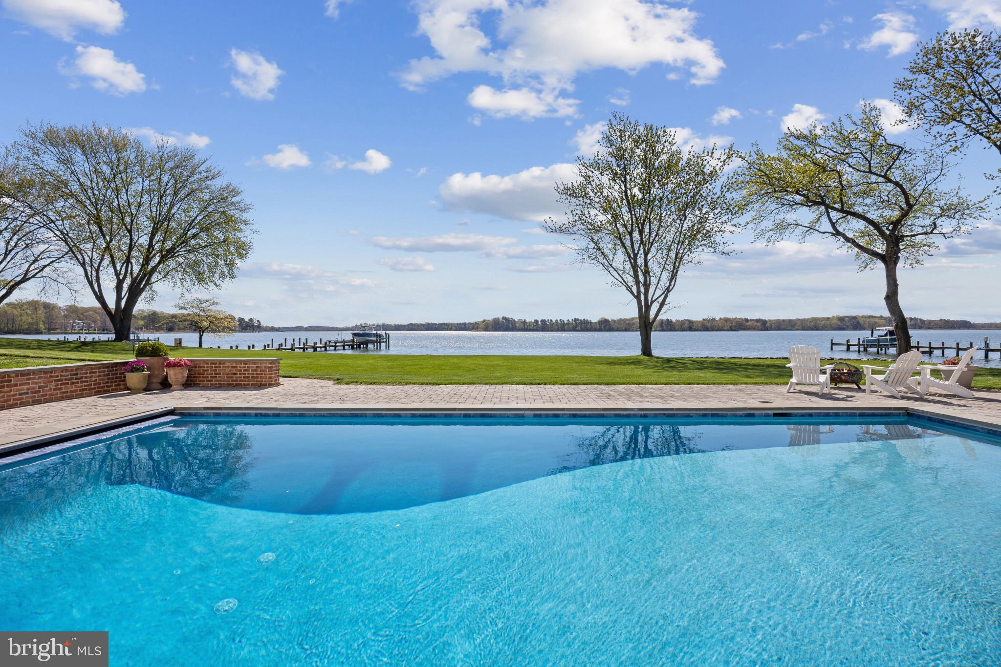 200 Wye Road Queenstown, MD 21658 - Photo 13 of 71 Beautiful water views across the pool