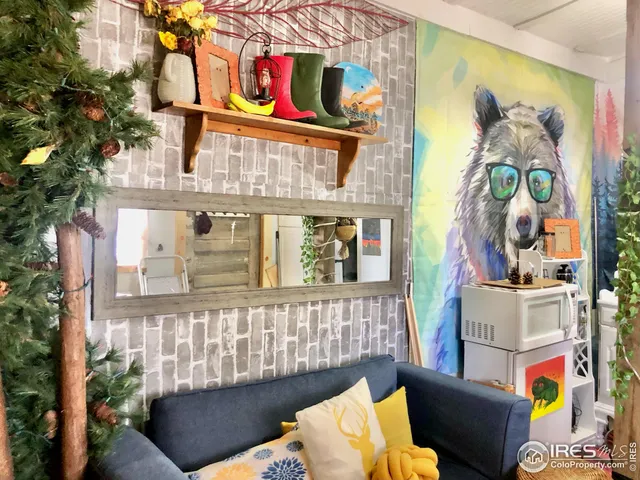 swimming pool view with a outdoor seating space