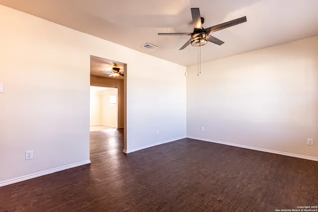 wooden floor in an empty room