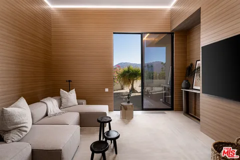 a view of a livingroom with furniture