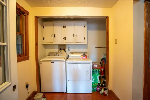 a room with storage and utility