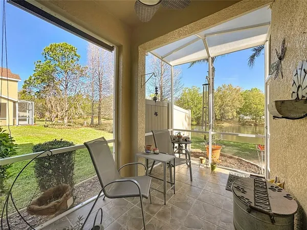 a workspace with furniture and window