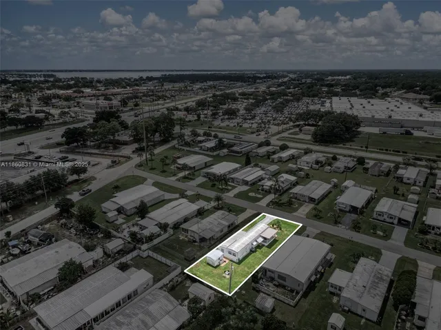 an aerial view of a residential buildings
