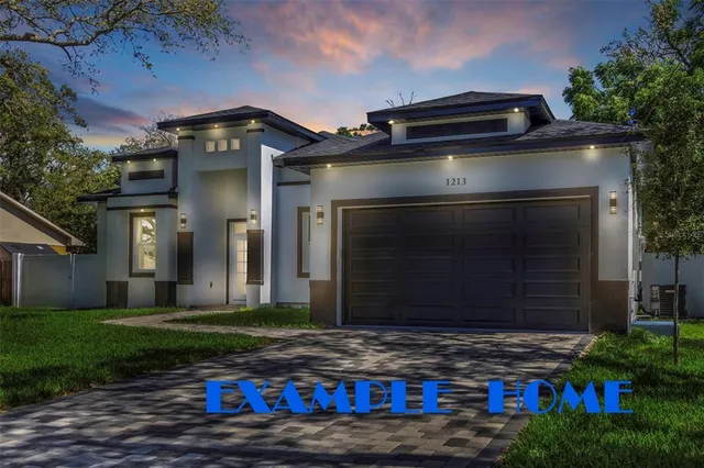 a front view of house with yard