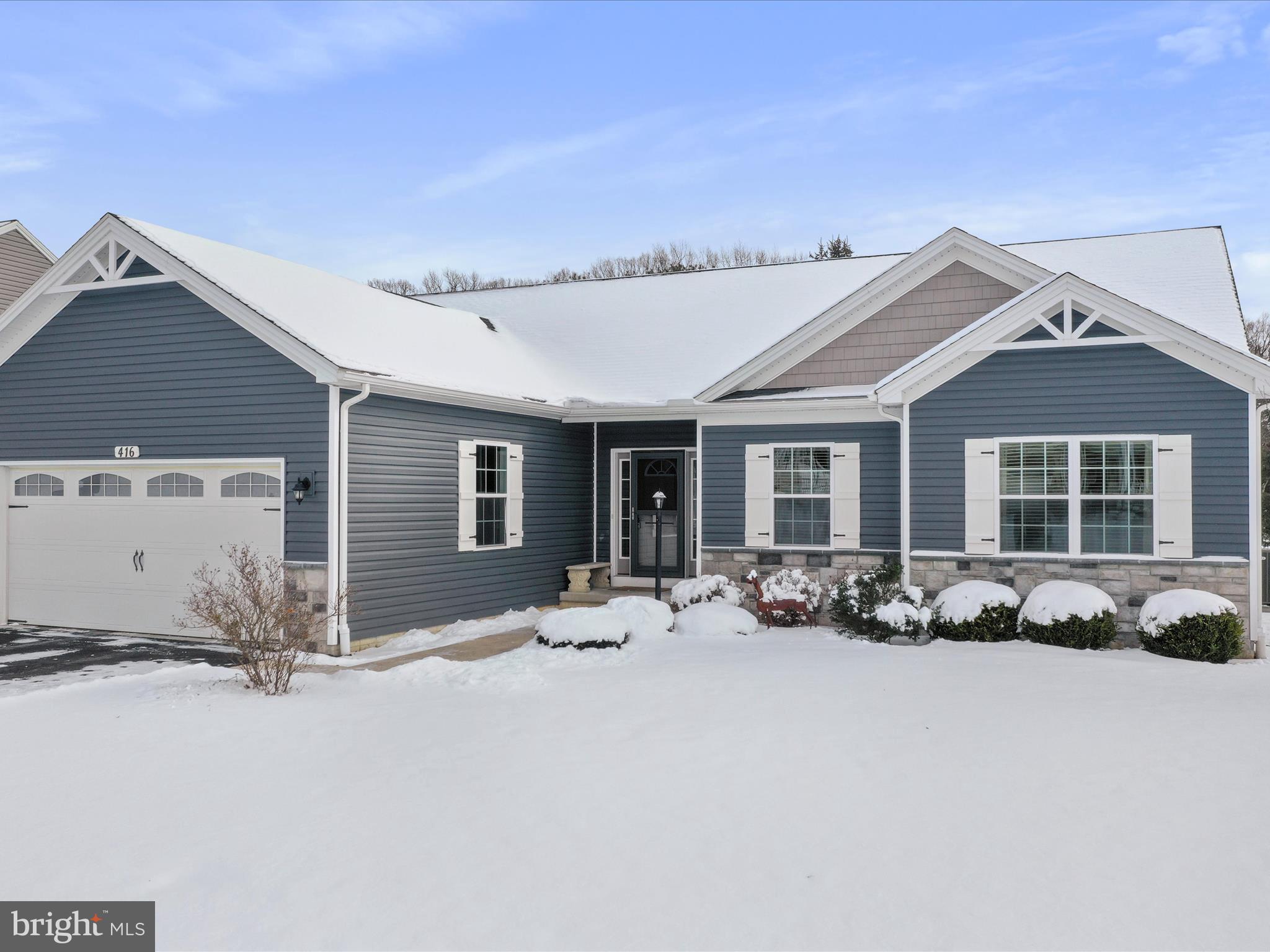 416 Castleton Drive Chambersburg, PA 17202 - Photo 3 of 51 a view of a house with wooden roof and sitting area