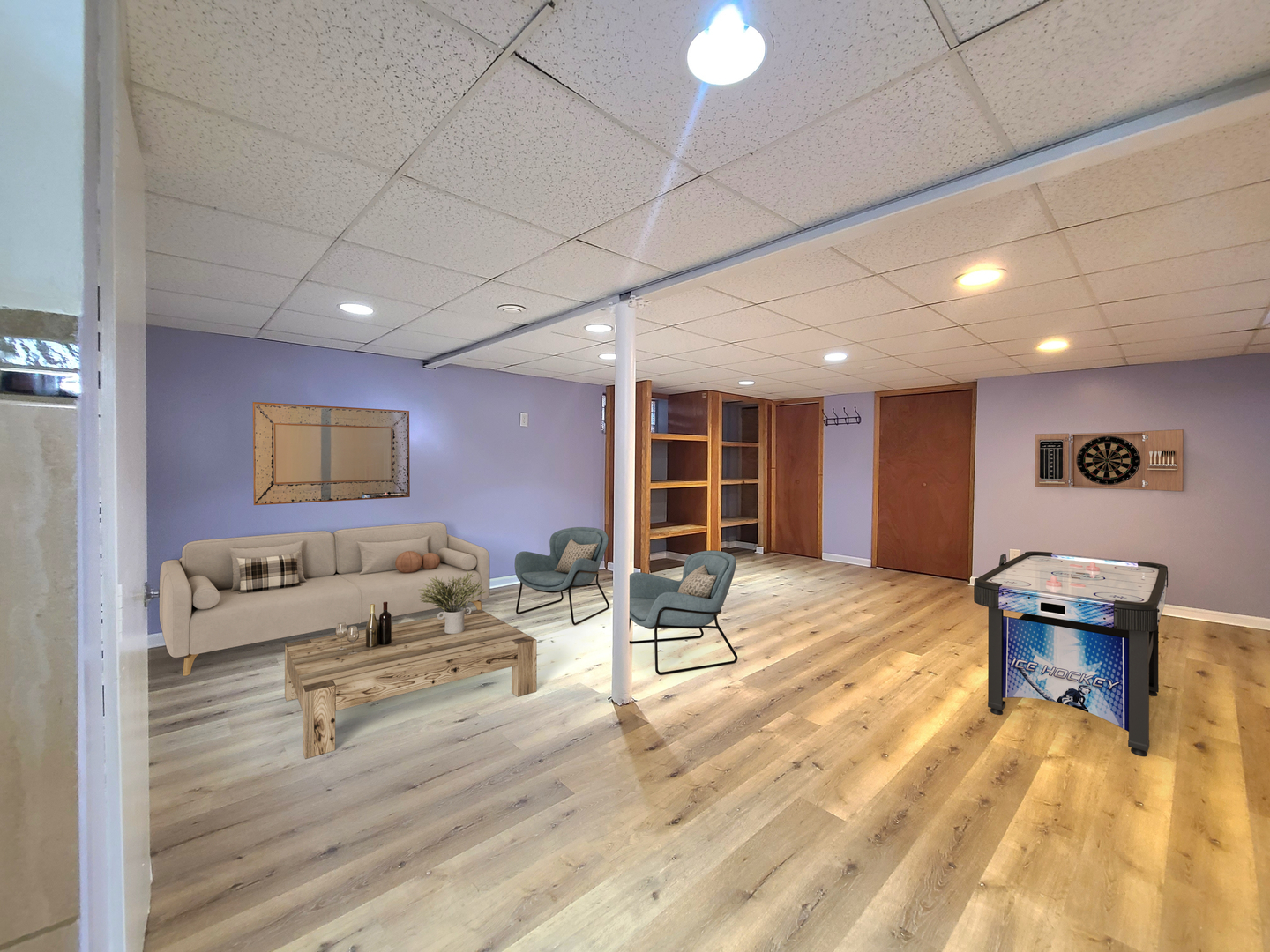 3801 West 63rd Place Chicago, IL 60629 - Photo 26 of 36 a living room with furniture and view of kitchen