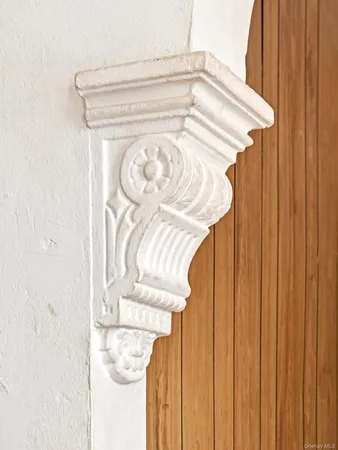 a close up of a door