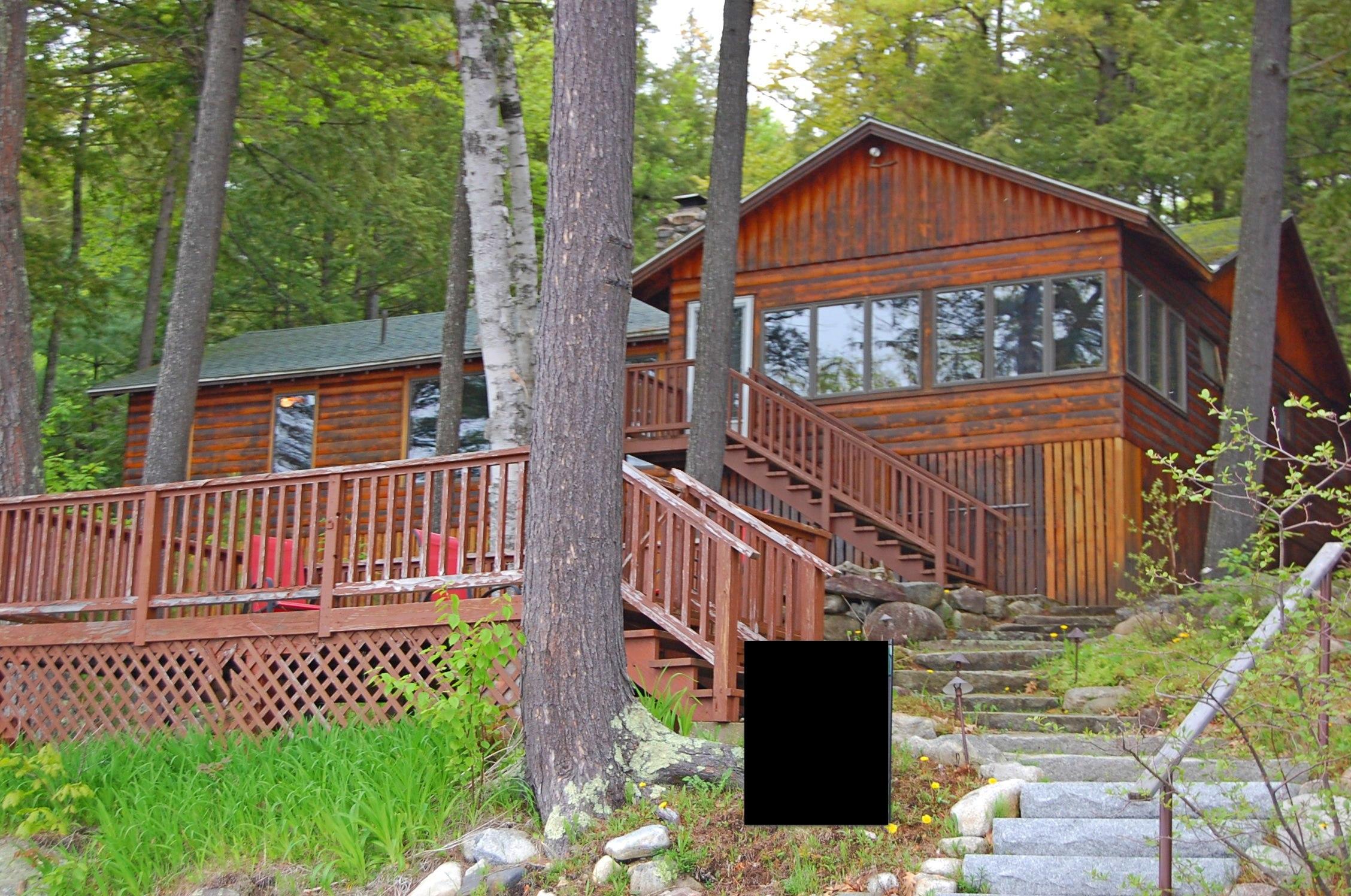 232 Augusta Road Rome, ME 04963 - Photo 65 of 67 cottage deck stairs