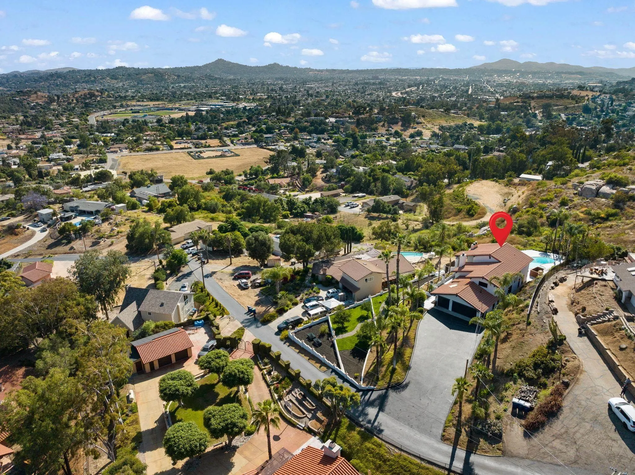 2044 Eula Lane El Cajon, CA 92019 - Photo 47 of 47 an aerial view of residential houses with city view