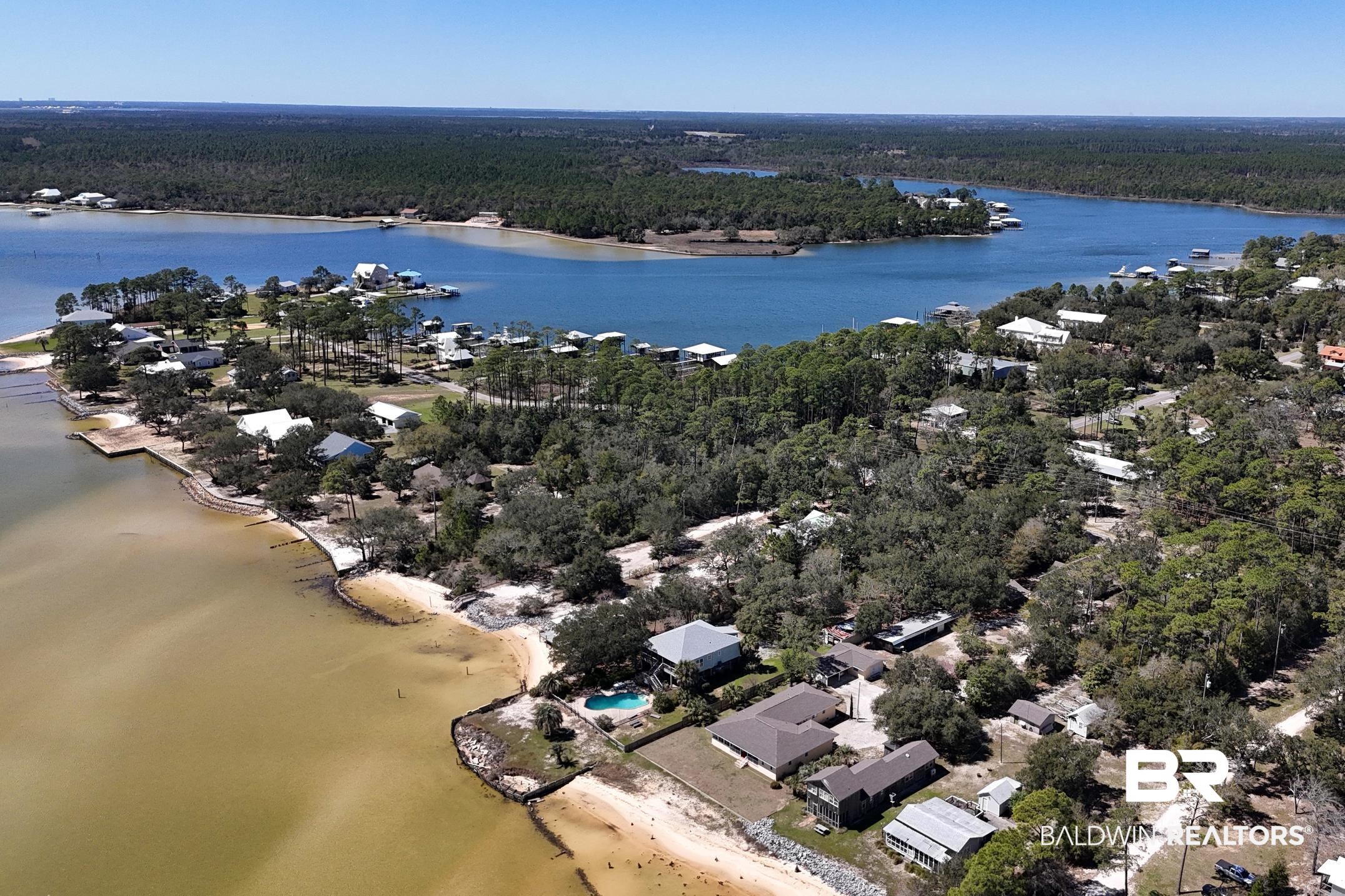 30671 Magnolia Street Elberta, AL 36530 - Photo 8 of 68 Bird's eye view featuring a water view and a view of trees