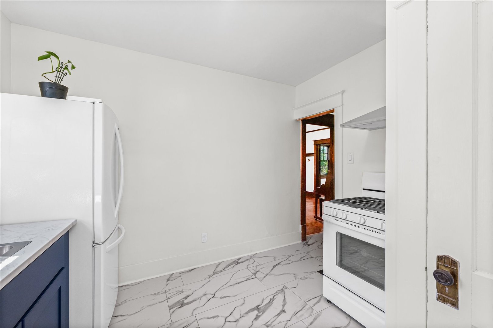 1011 West Vine Street Champaign, IL 61821 - Photo 5 of 19 a kitchen with a refrigerator and a stove top oven