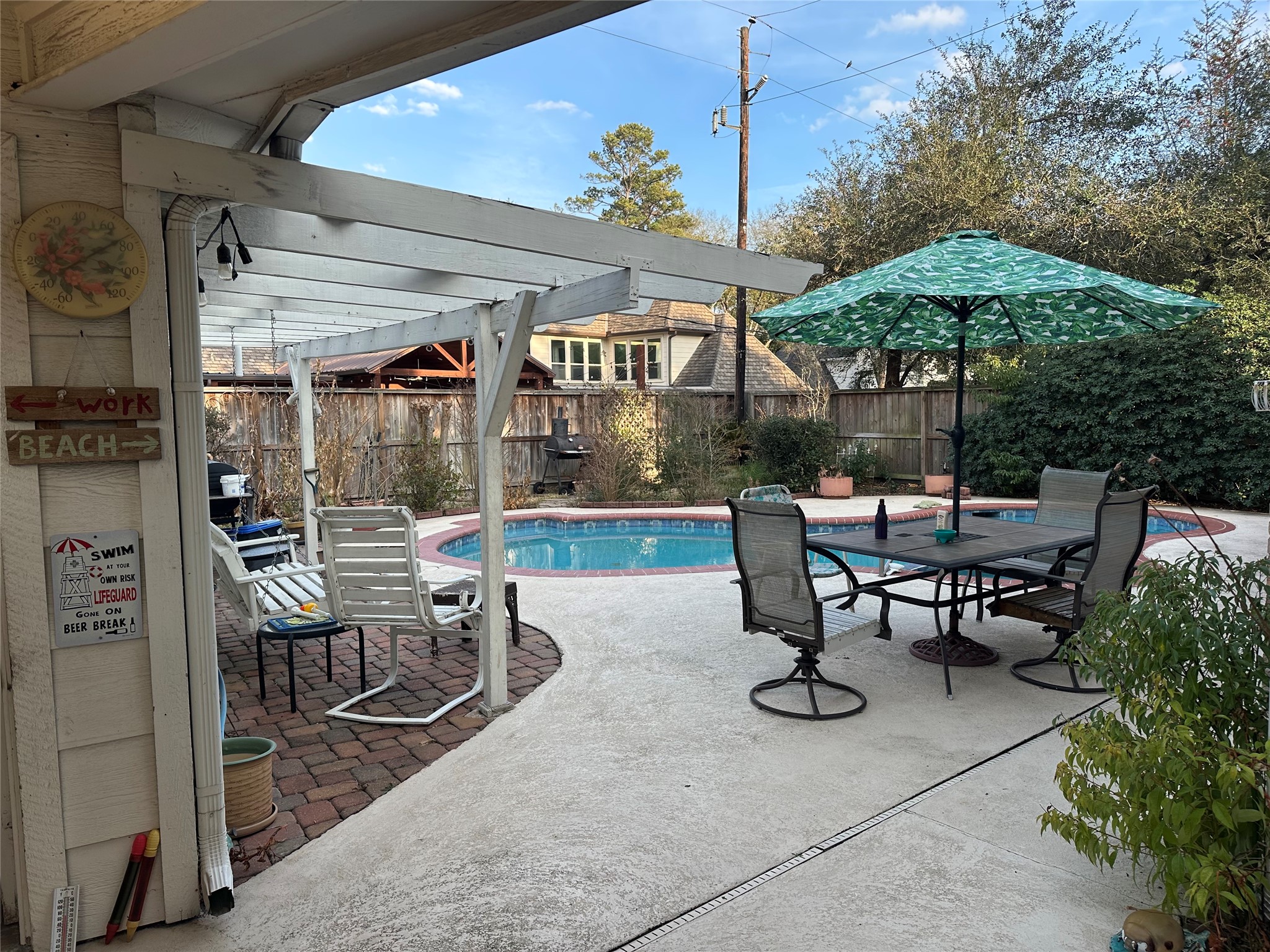 16114 Hexham Drive Spring, TX 77379 - Photo 14 of 18 View of the beautiful backyard from the breezeway.