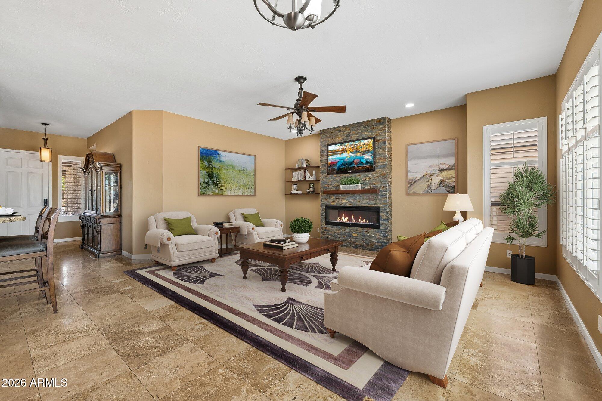 4511 East Swilling Road Phoenix, AZ 85050 - Photo 10 of 36 Family Room Staged