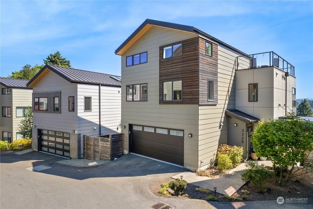a front view of a house with entertaining space