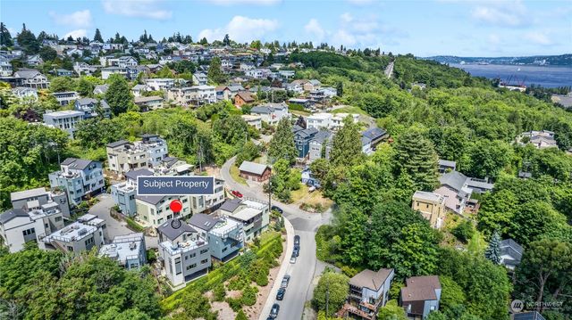 an aerial view of a city
