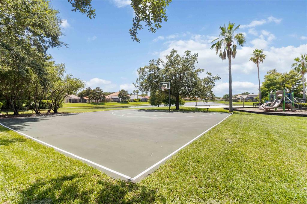 11322 Rapallo Lane Windermere, FL 34786 - Photo 35 of 39 a view of a swimming pool with a lawn chairs and palm trees