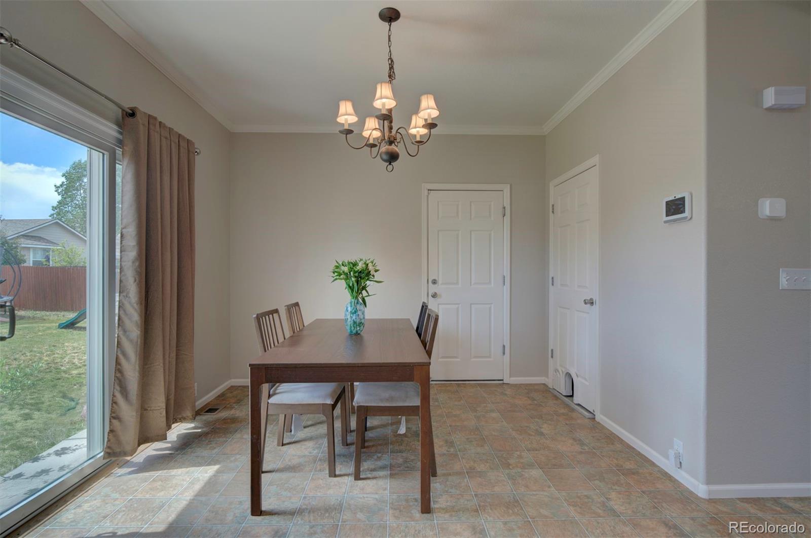 9364 Prairie Dunes Road Peyton, CO 80831 - Photo 9 of 18 a view of a dining room with a table and chairs