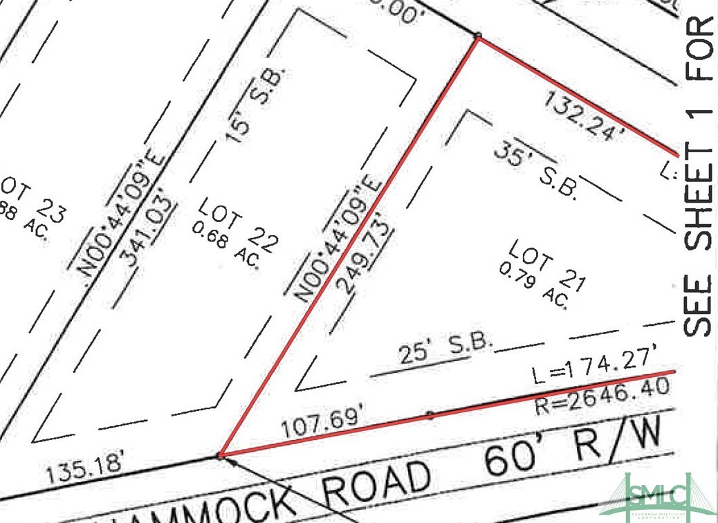 Lot 21 Bermuda Bluff Lane Midway, GA 31320 - Photo 2 of 31 Lot 21 Bermuda Bluff is continued on next plat sheet