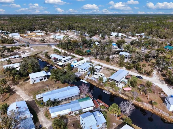 an aerial view of a city