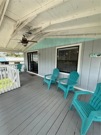 a view of a chairs in a patio
