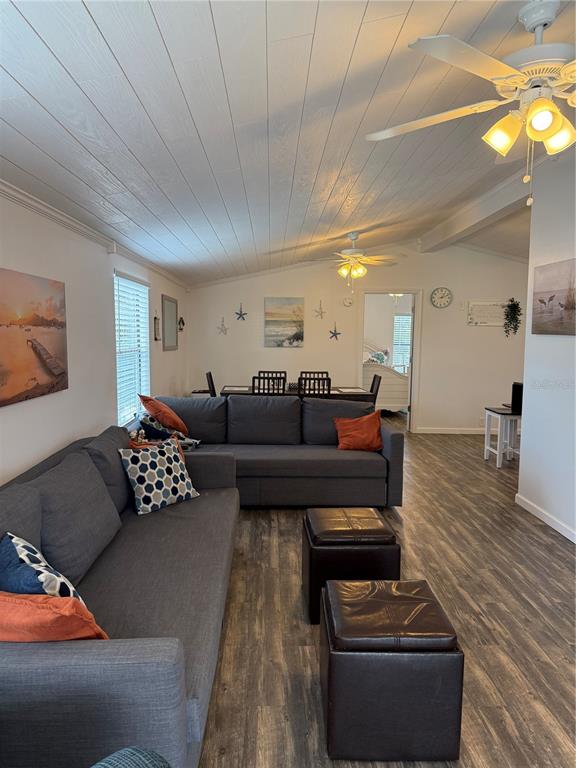 1712 Northeast King Street Steinhatchee, FL 32359 - Photo 7 of 18 a living room with furniture and wooden floor