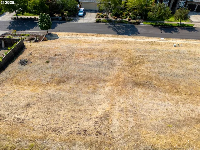 a view of a backyard of a house
