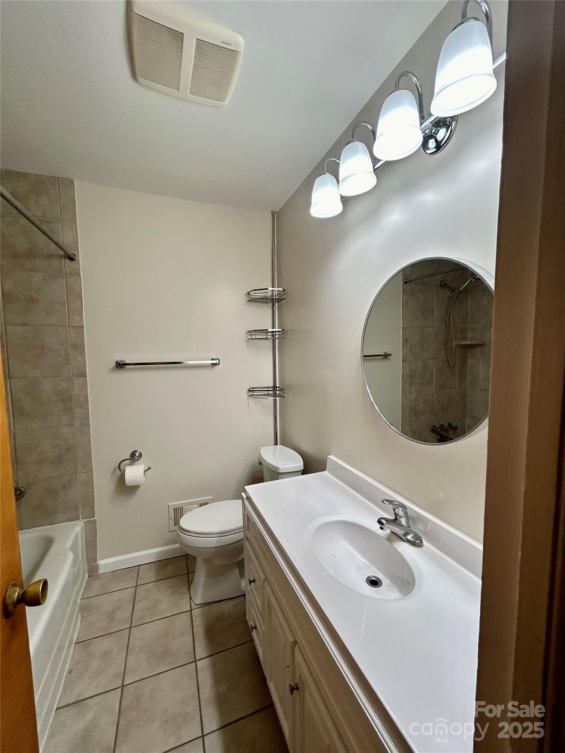 5734 Brookhaven Road Charlotte, NC 28210 - Photo 10 of 12 a bathroom with a sink a toilet and mirror