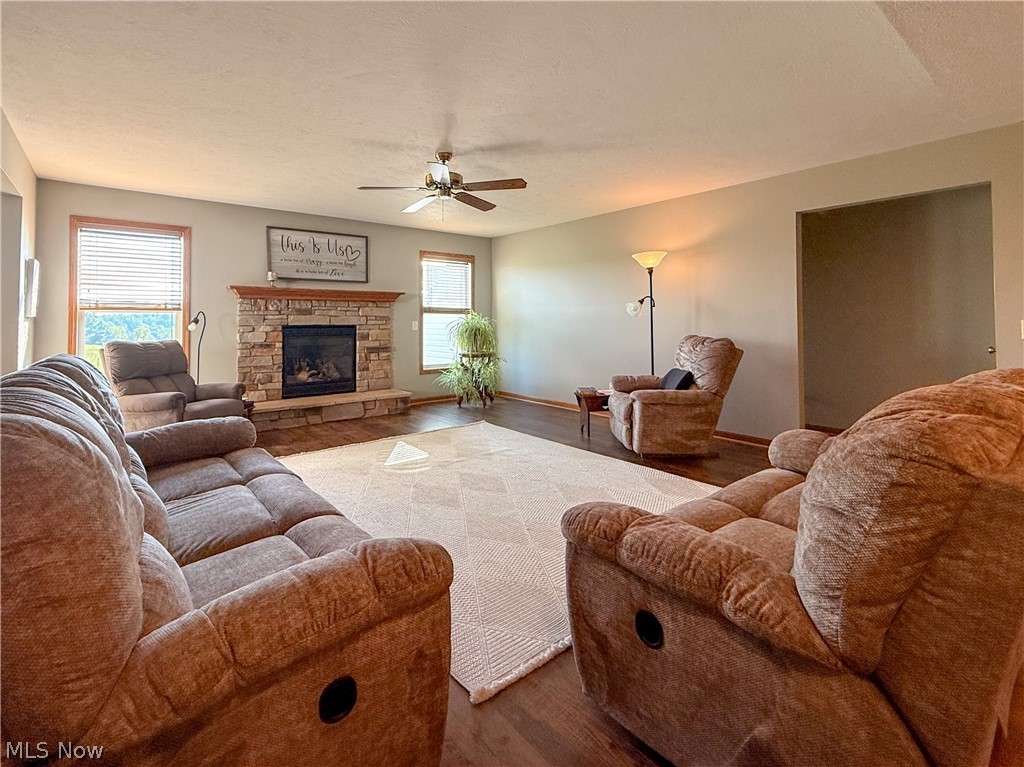 125 Pondview Circle Rittman, OH 44270 - Photo 5 of 38 Living area with gas fireplace