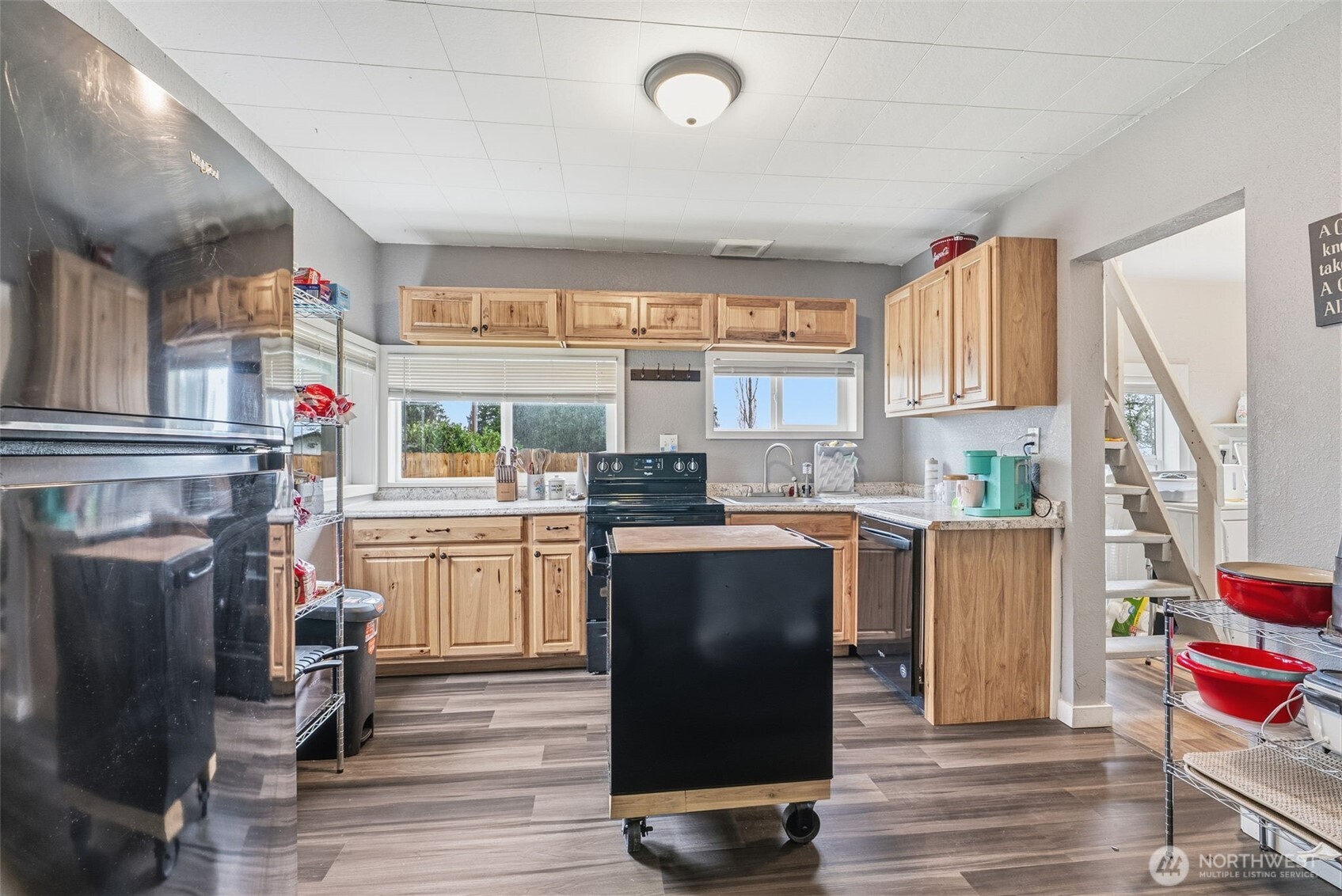 228 Holcomb Spur Road Kelso, WA 98626 - Photo 7 of 23 a kitchen with refrigerator and window