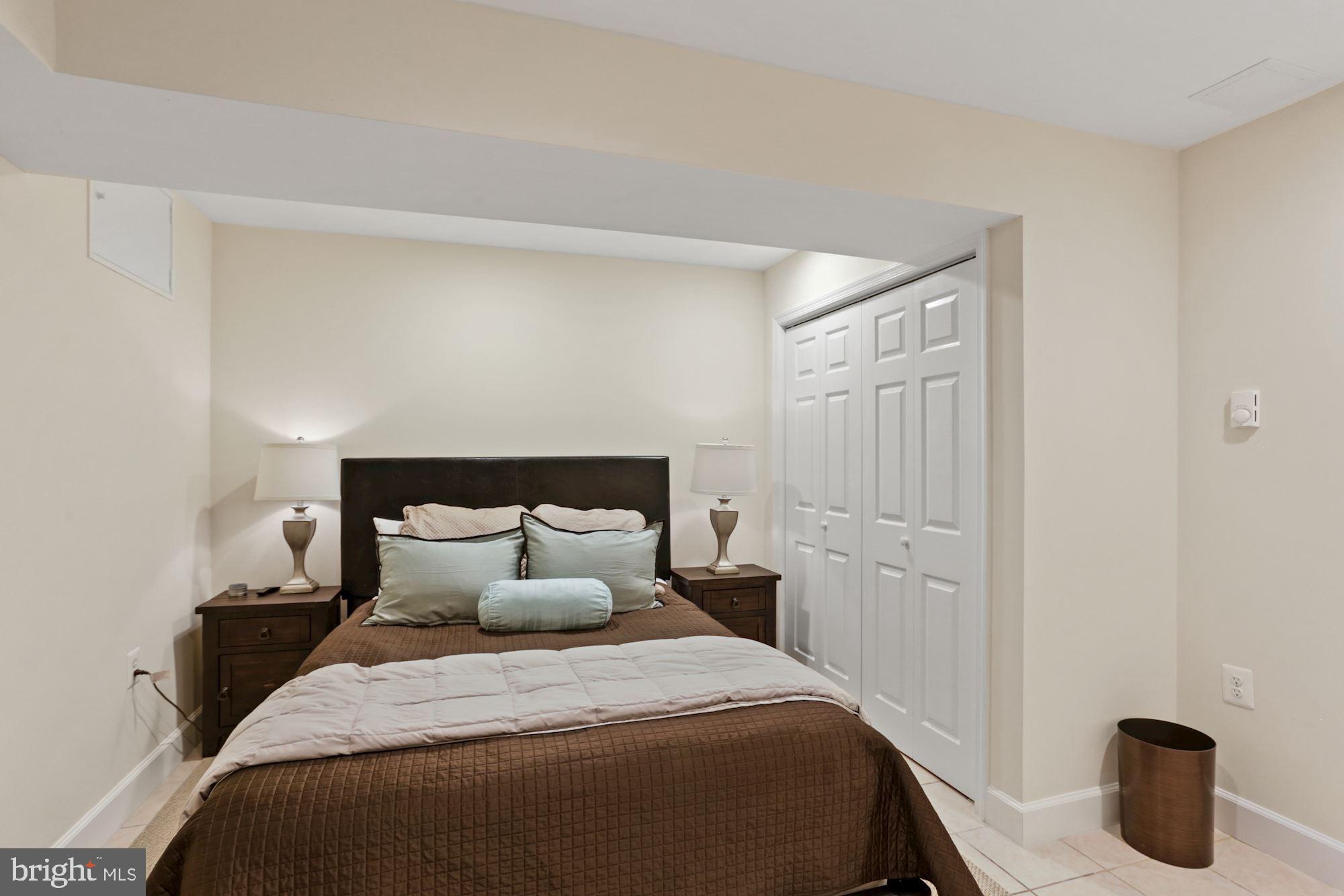 3402 Dent Place Northwest Washington, DC 20007 - Photo 13 of 15 Lower level bedroom #3 (high ceilings)