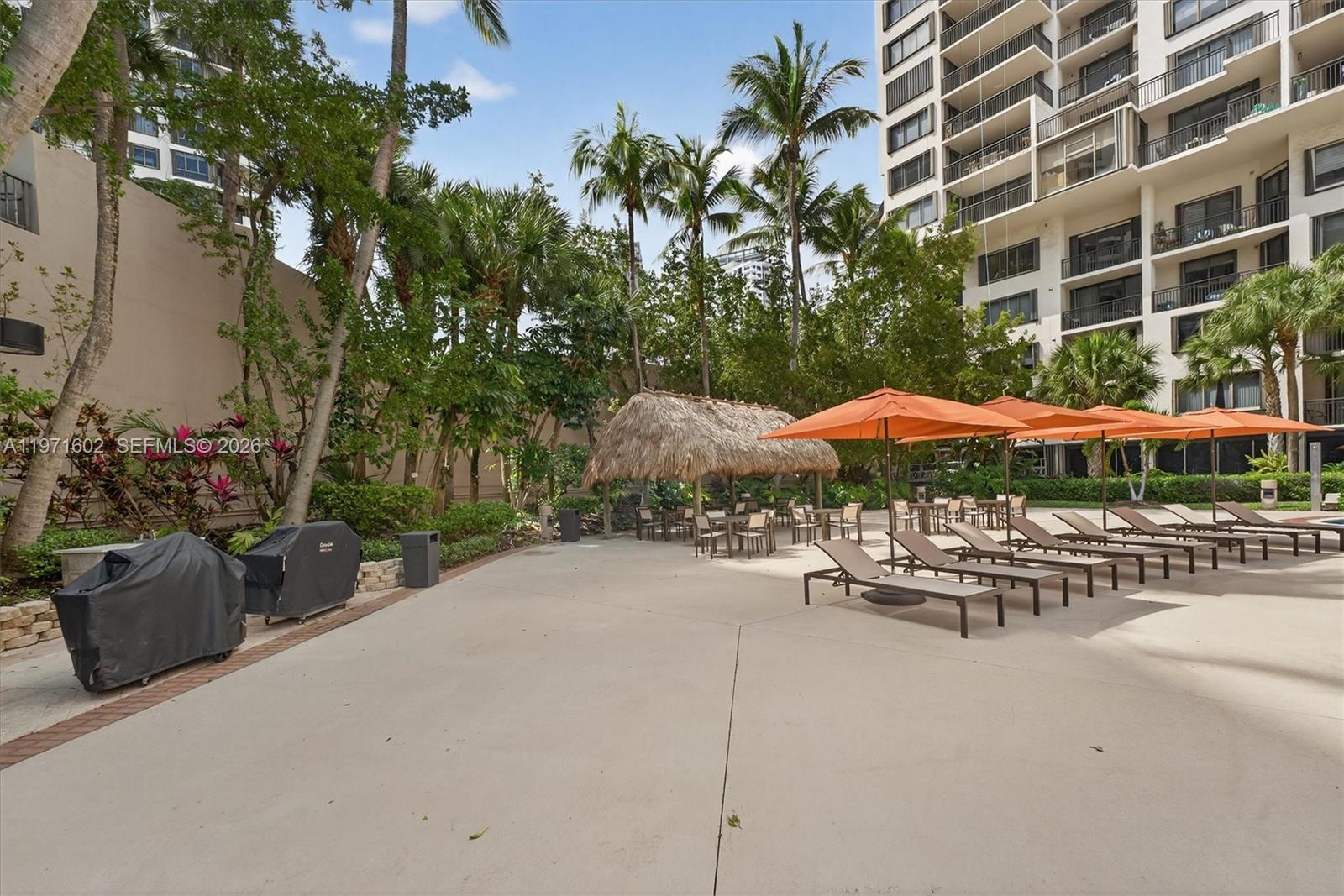540 Brickell Key Drive, Unit 414 Miami, FL 33131 - Photo 31 of 46 BBQ and Gazebo area