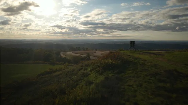 a view of an ocean from a floor