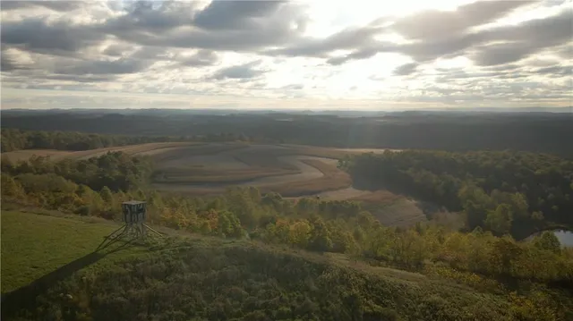 a view of a lake from a balcony