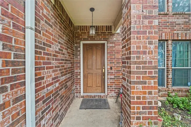 a view of a door with a door