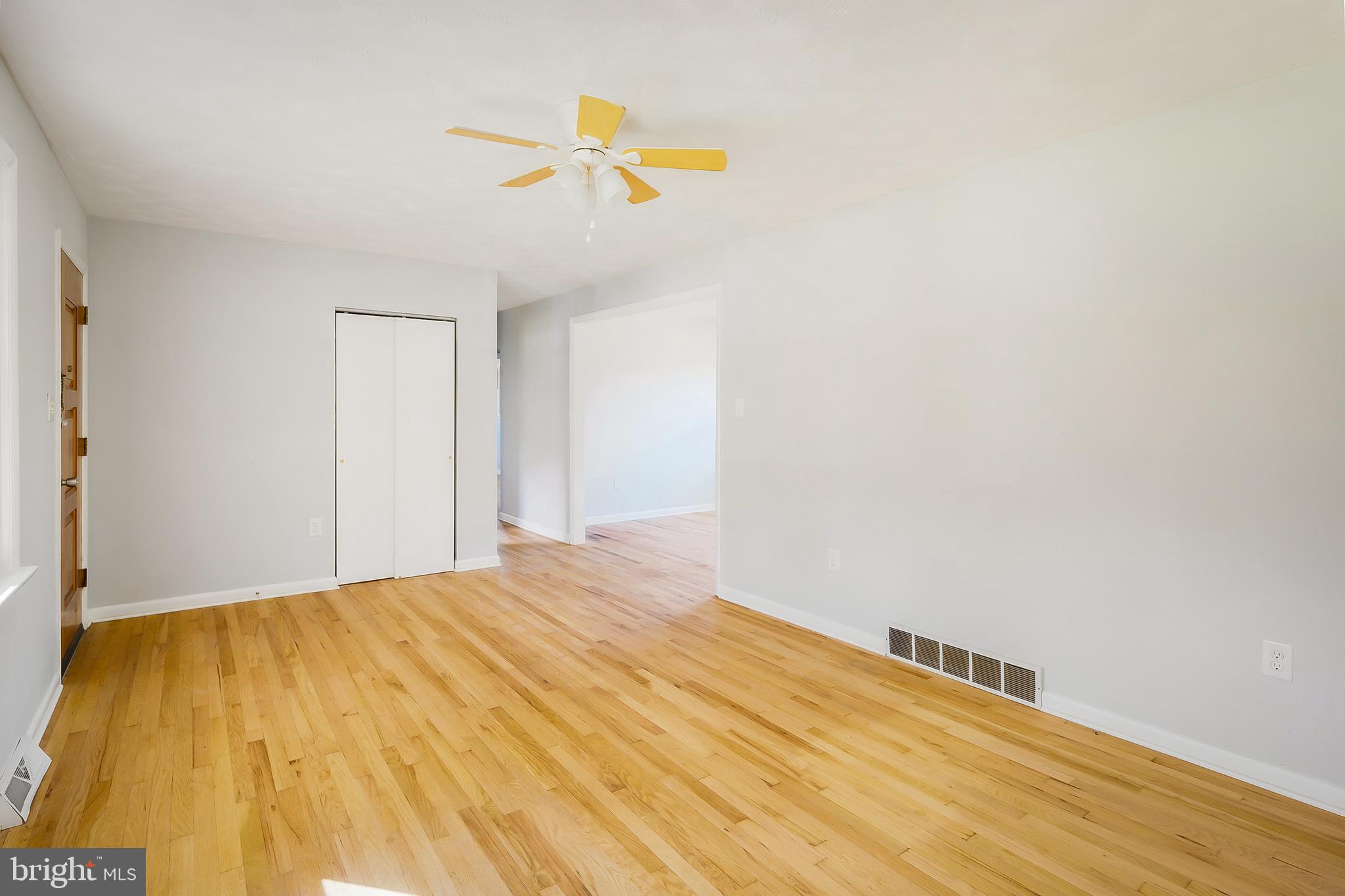 Gleaming hardwood floors