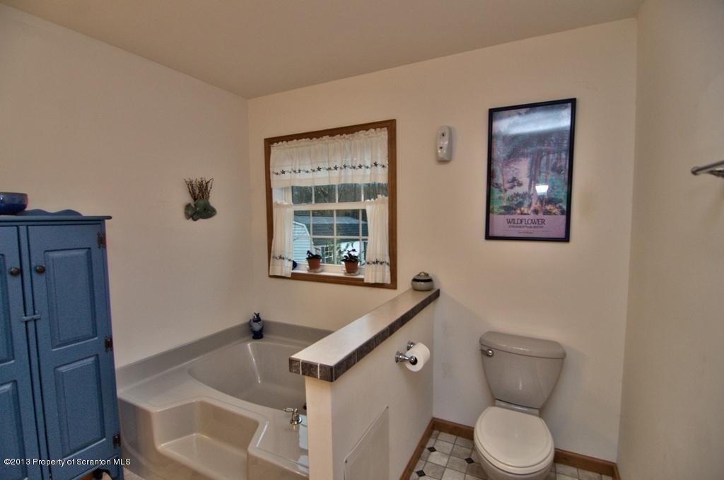 1633 Howe Road Moscow, PA 18444 - Photo 11 of 59 a bathroom with a sink and toilet