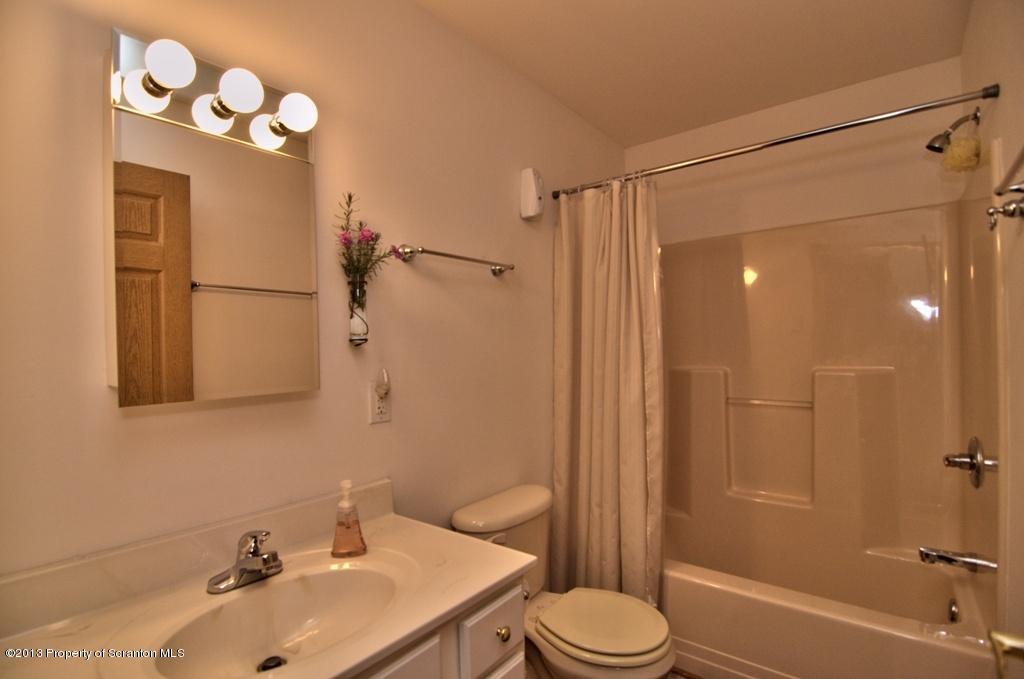 1633 Howe Road Moscow, PA 18444 - Photo 46 of 59 a bathroom with a sink toilet and shower