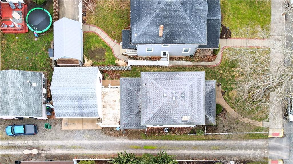 158 Market Street Beaver, PA 15009 - Photo 7 of 38 a aerial view of a house with a yard and a fountain