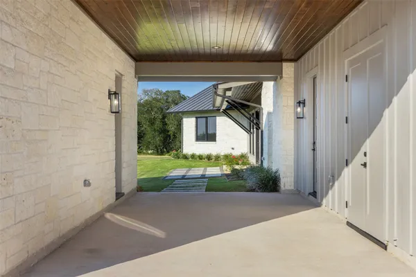 a view of a porch