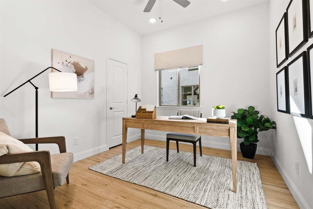 1439 Canadian Lane Van Alstyne, TX 75495 - Photo 15 of 21 a living room with furniture and wooden floor