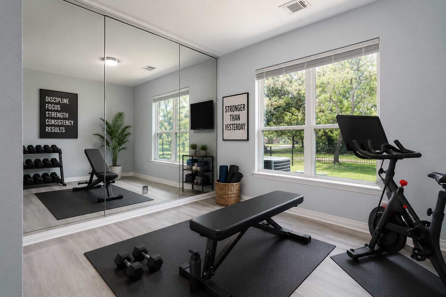 5914 Oakmoss Trail Spring, TX 77379 - Photo 17 of 44 Off the primary bath: a flexible bonus room — exercise room, nursery, or expanded closet space. The choice is yours. (Virtually Staged)
