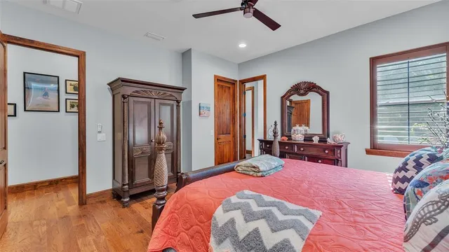 a workspace with furniture and a window