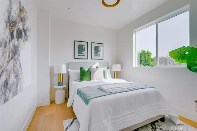 a view of a glass door