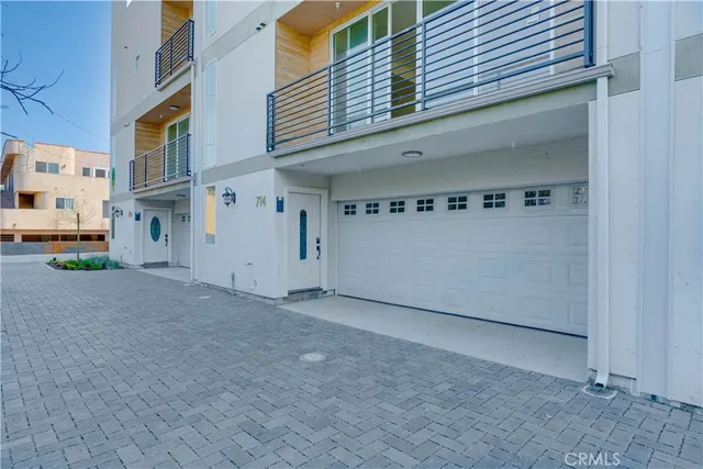 a view of a street with buildings