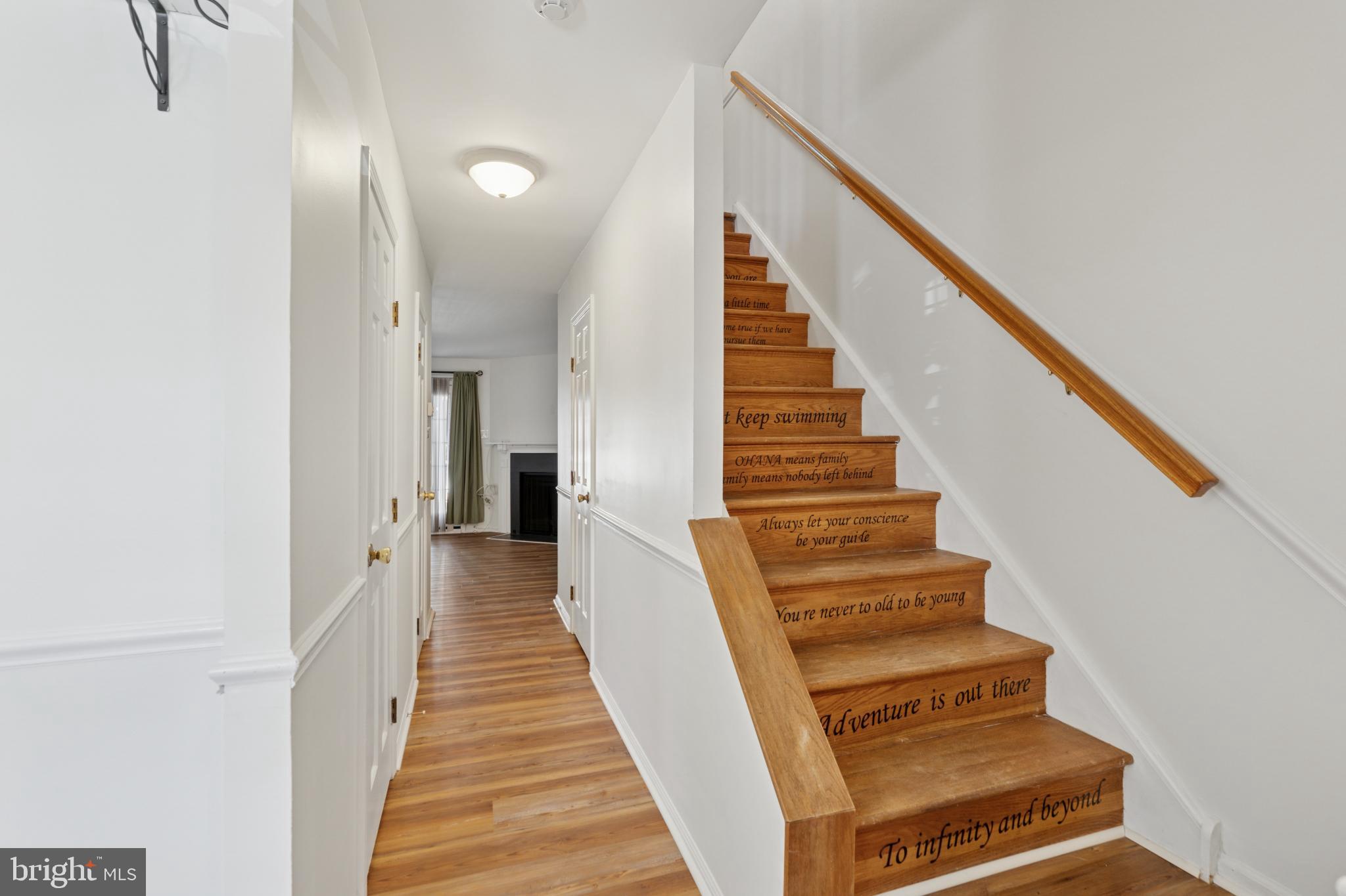 17 Providence Avenue Doylestown, PA 18901 - Photo 2 of 25 Inviting staircase with inspiring quotes.