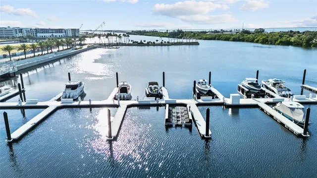 an aerial view of a city