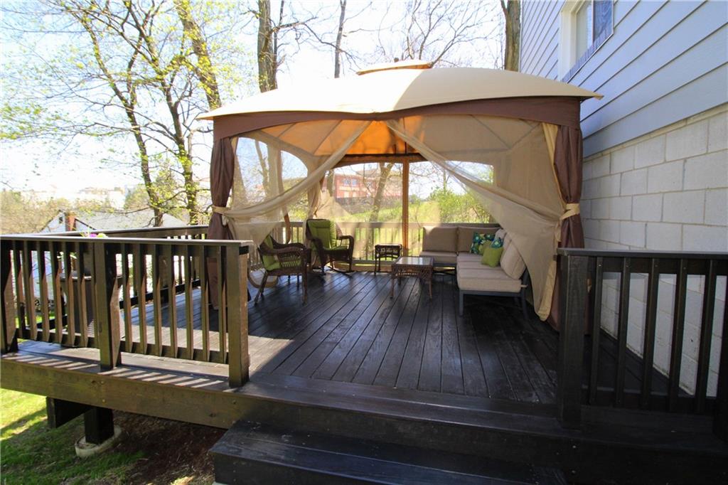 310 Fort Couch Road Pittsburgh, PA 15241 - Photo 22 of 25 Custom built rear deck has plenty of privacy.