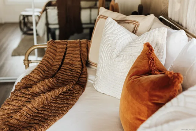 a view of a painting on the wall