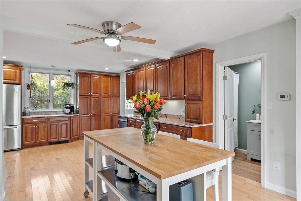 66 Dawson Road Worcester, MA 01602 - Photo 6 of 40 a view of kitchen with furniture and wooden floor