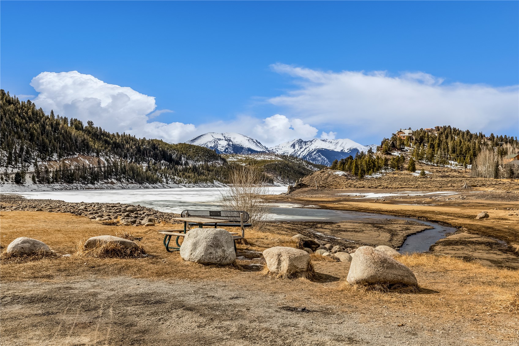 14 Crystal, Unit C14 Dillon, CO 80435 - Photo 2 of 40 Walk over to Lake Dillon at the Snake River inlet!